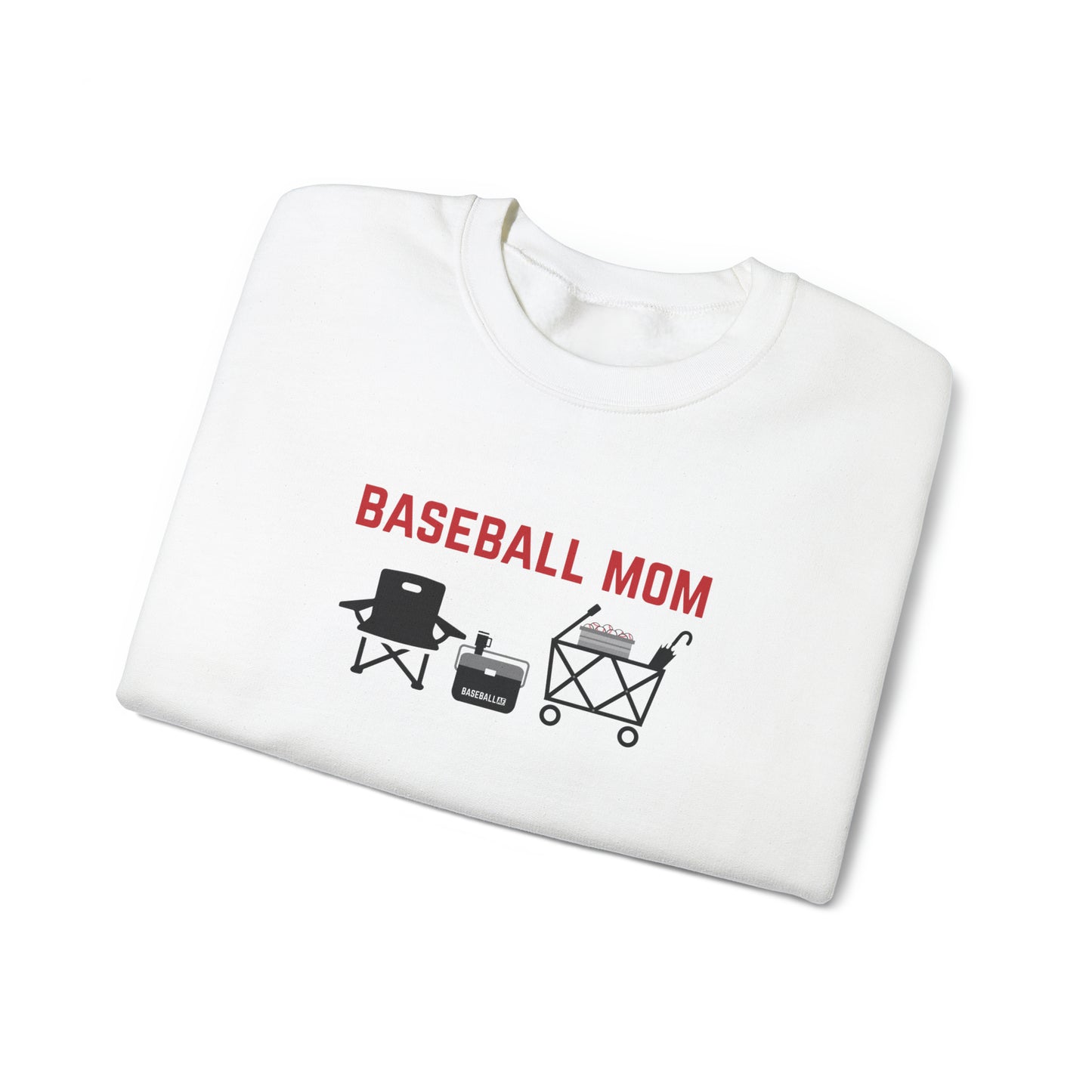 Baseball Mom (wagon) : : Sweatshirt